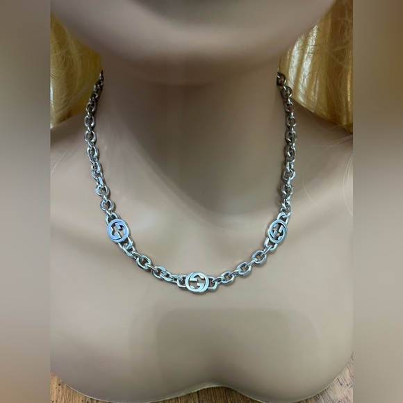 Gucci Interlocking G Silver Chain necklace - Picture 5 of 10